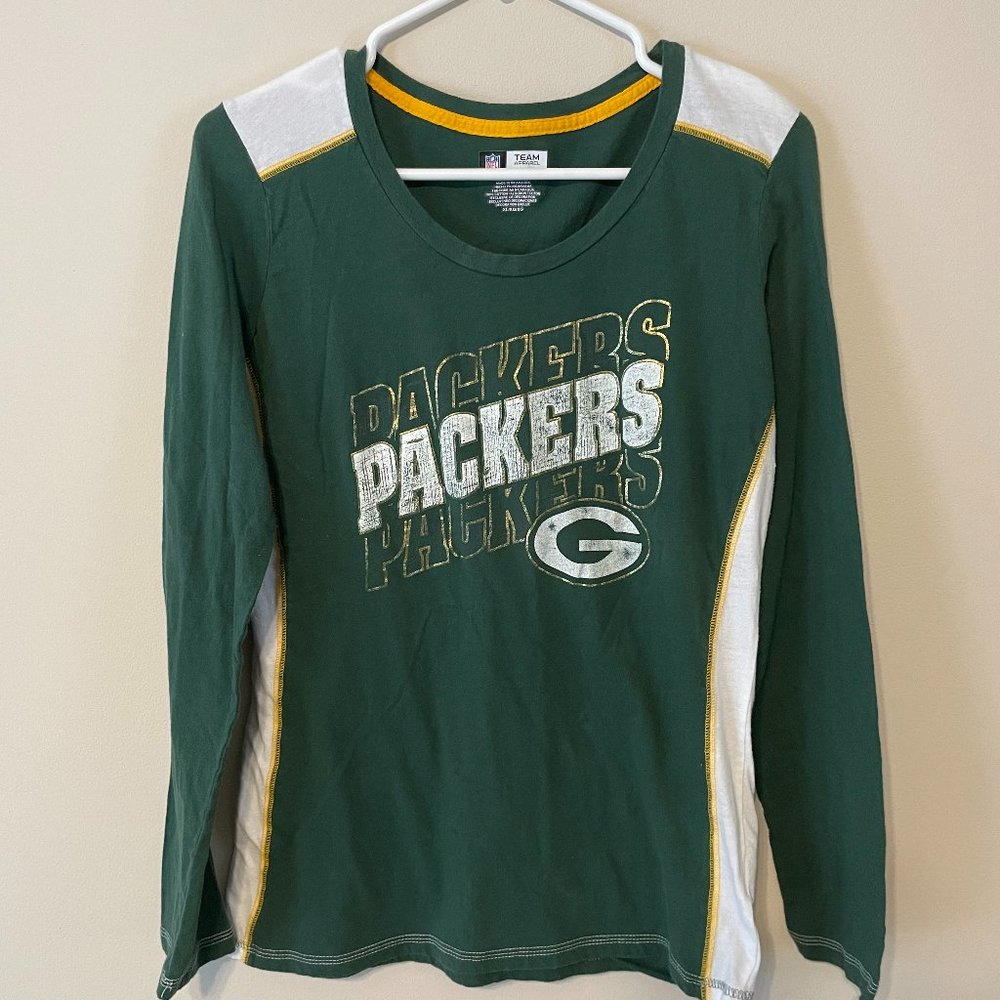 NFL Team Green Bay Packers XL Long Sleeve Graphic T-Shirt Top, Football Team